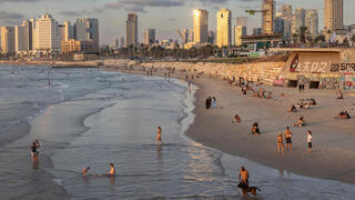 תמונת אווירה מת"א - טרם מתקפה איראנית צפויה