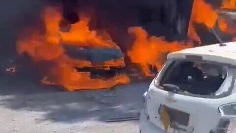 Hezbollah rocket attack on Western Galilee בסיס שרגא לאחר הירי