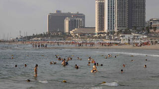 תמונת אווירה מת"א - טרם מתקפה איראנית צפויה