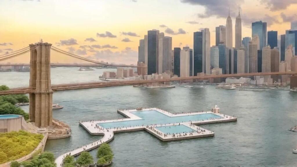 בריכת POOL+ שתיפתח במנהטן