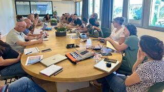 פגישת אנשי המועצה עם פיקוד העורף