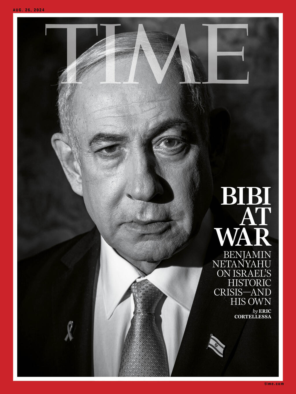 שער ריאיון של בנימין נתניהו לעיתון "TIME"