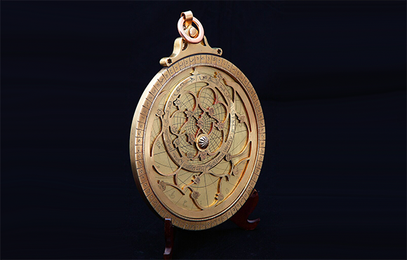 The invention of the astrolabe is attributed to Hipparchus during the 2nd century BC. A modern astrolabe produced in Iran in 2013 