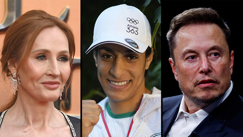 אילון מאסק, אימאן חליף המתאגרפת האלג'יראית, ג'יי. קיי. רולינג