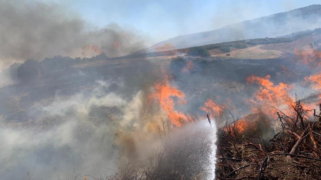 שריפות בצפון בעקבות הנפילות