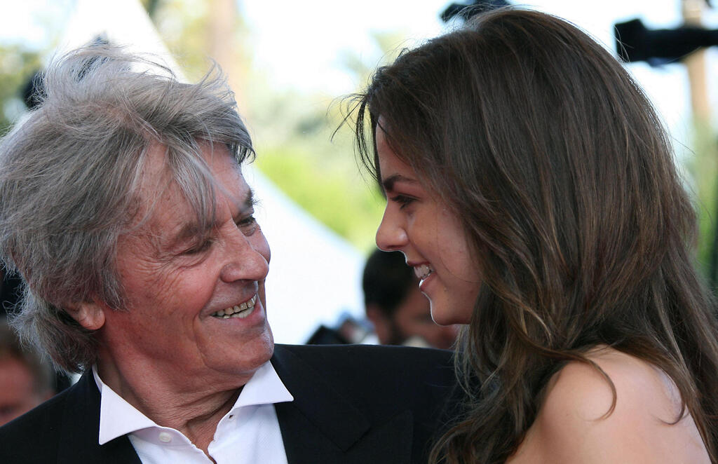 Alain Delon with his daughter Anouchka in 2007