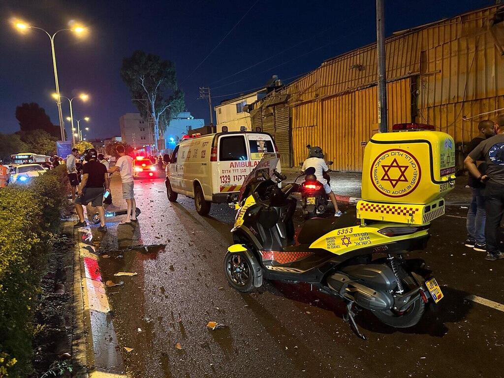 זירת פיצוץ המשאית ברחוב הלח"י בתל אביב