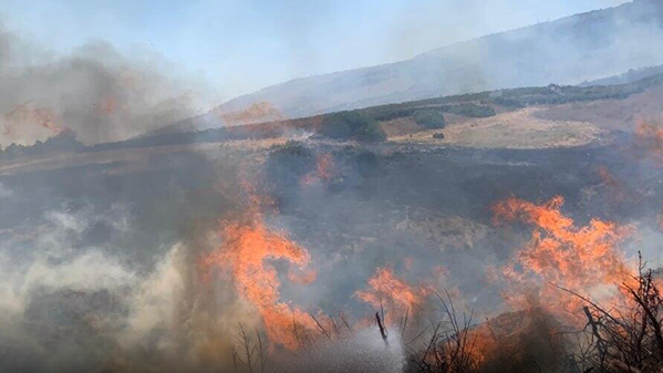שריפות בצפון בעקבות הנפילות