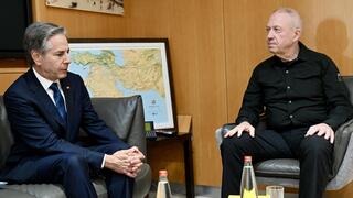 פגישתם של שר הביטחון יואב גלנט ומזכיר המדינה האמריקאי אנתוני בלינקן