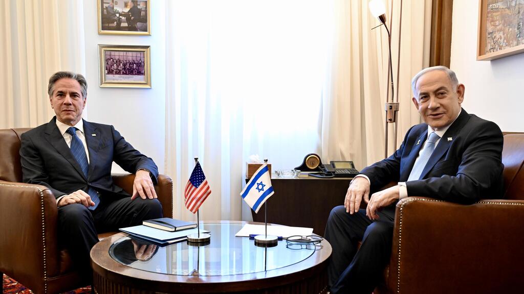 פגישתם של ראש הממשלה בנימין נתניהו ואנתוני בלינקן מזכיר המדינה האמריקאי