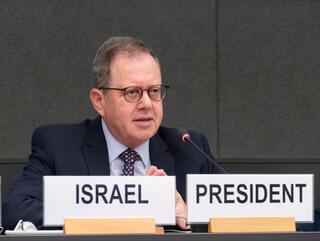 שגריר ישראל דניאל מרון בוועידה לפירוק נשק בג'נבה