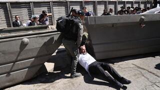 מחאת החרדים מול לשכת הגיוס בירושלים