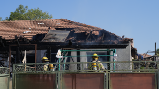 תיעוד מהפגיעה הישירה בבית בקצרין