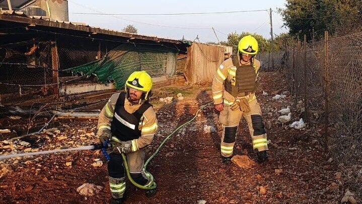 פגיעה ישירה בלול תרנגולות ביישוב מנות