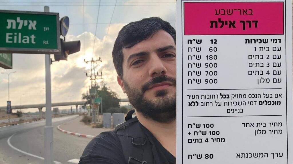 טל קסלר עבר בנקודות הרחבי הארץ לפי המשבצות של משחק מונופול