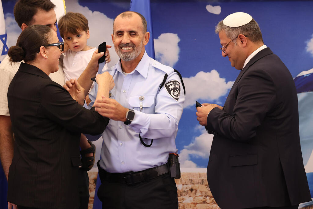 טקס הענקת דרגה לרב ניצב דניאל לוי