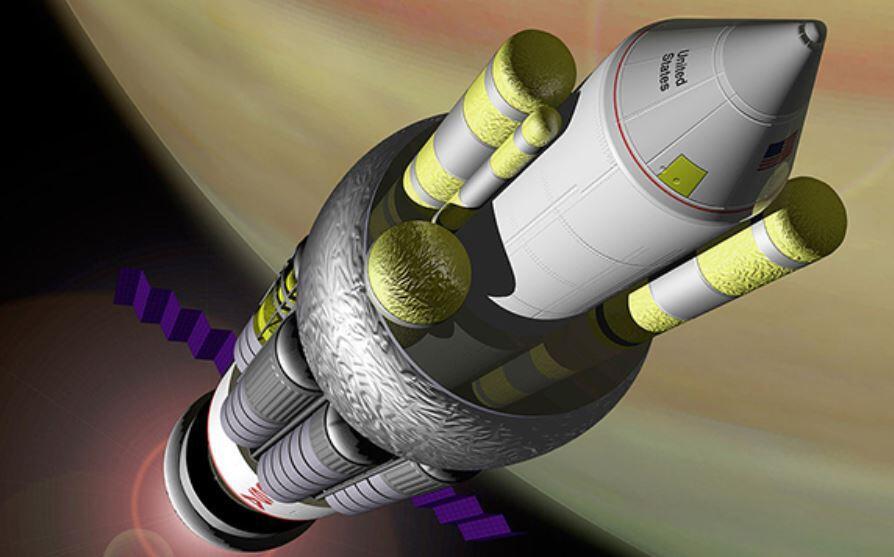 Illustration of the rocket from Project Orion, which was never realized