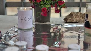 מדליקים נרות לזכרו של הירש גולדברג פולין ז"ל