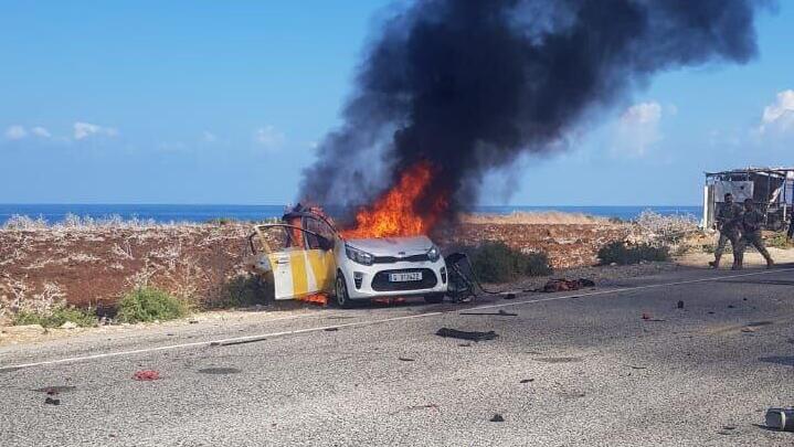 תקיפה רכב בא-נאקורה בדרום לבנון