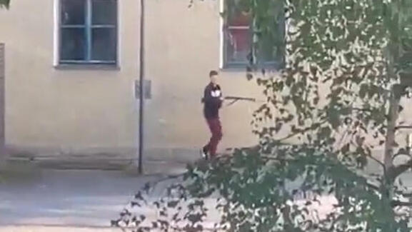 תיעוד מהירי לעבר הקונסוליה הישראלית במינכן, גרמניה