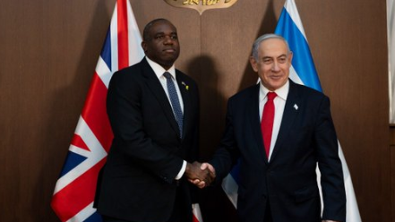 David Lammy meets Benjamin Netanyahu 