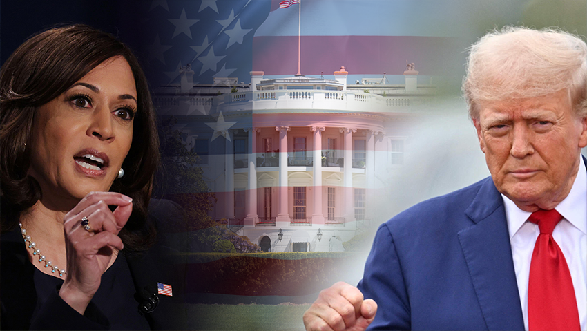  Kamala Harris, Donald Trump 