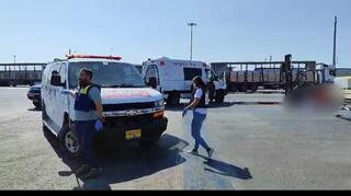 זירת הפיגוע במעבר אלנבי