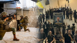 חטיבת ג'נין בסוכת  האבלים להרוגים שמתו במהלך המבצע הצבאי, בג'נין