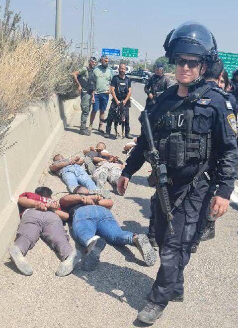 תיעוד ממעצר המחבלים בכביש 6