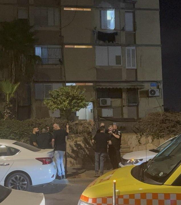 זירת הרצח בראשון לציון שבה נרצח בדקירות תושב חולון כבן 40