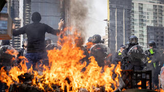 אוסטרליה מלבורן מהומות מפגינים נגד ישראל