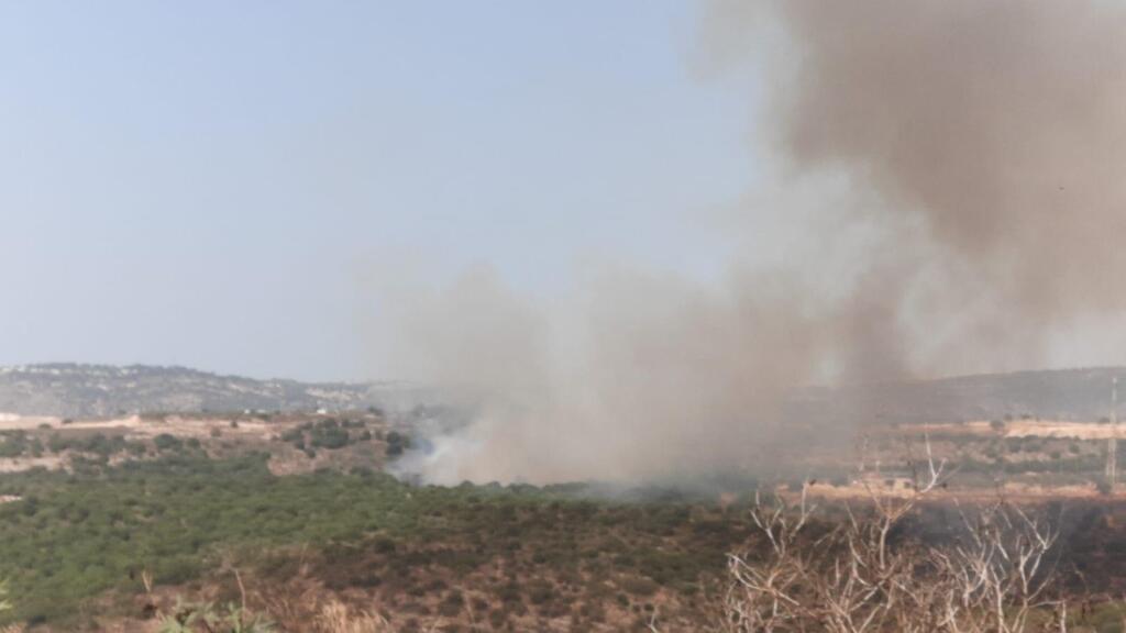 כביש 89 בין עין יעקב  למעלות - שריפה כתוצאה משיגורים