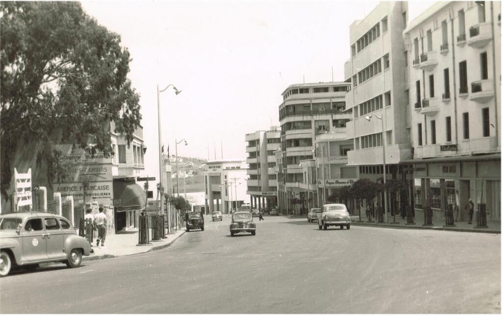 שדרות אנטאו (Boulevard Antéo) בעיר הבינלאומית טנג’יר, 1950