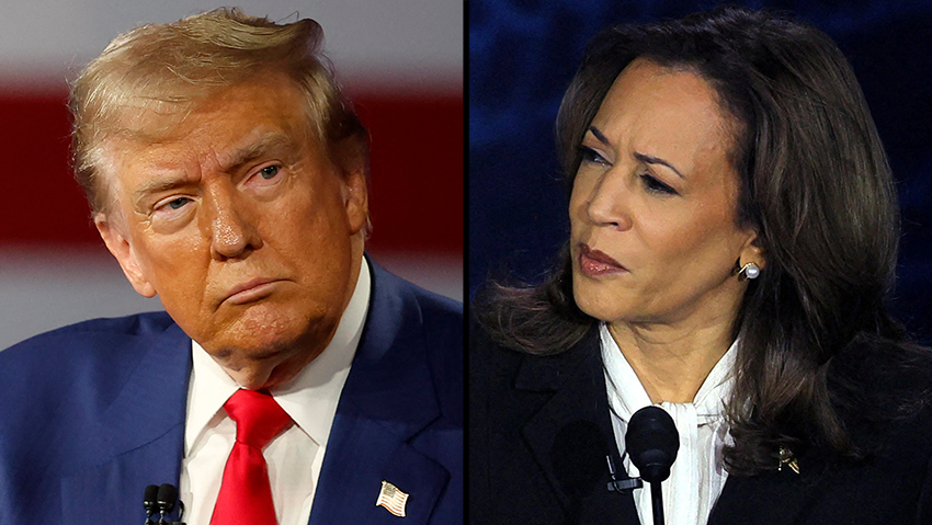 Donald Trump, U.S. Vice President Kamala Harris 