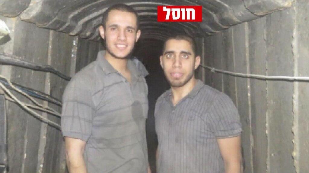 The two eliminated terrorists (Photo: IDF Spokesperson's Unit) המחבלים במנהרה בה נמצאו ששת החטופים