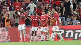 שחקני הפועל באר שבע חוגגים