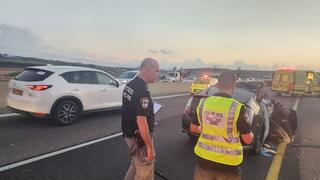 תאונת דרכים אירעה בעת שמיעת אזעקה בכביש 77