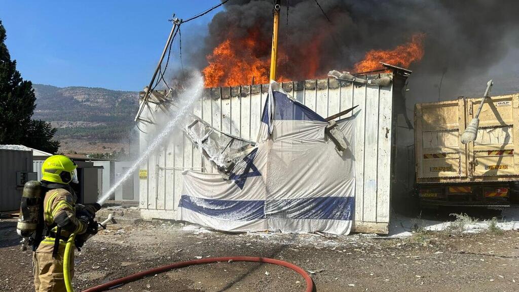 פגיעה ישירה במחסני העירייה של קריית שמונה