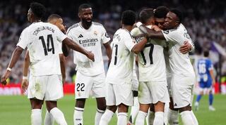 שחקני ריאל מדריד חוגגים