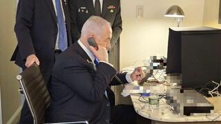  ראש הממשלה בנימין נתניהו בעת אישור המתקפה בביירות
