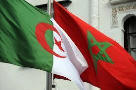 Moroccan and Algerian flags 