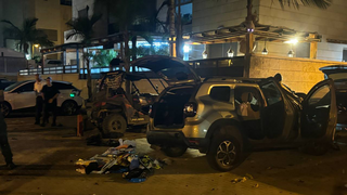 זירת פיצוץ הרכב ברחוב וולך ברמלה