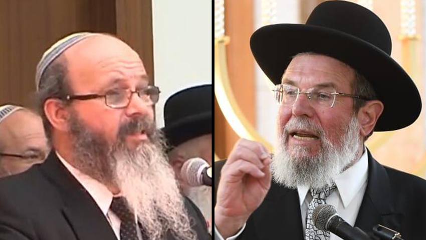 הרב קלמן בר והרב מיכה הלוי. סיבוב שני