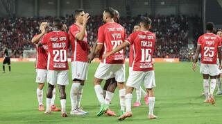 שחקני הפועל באר שבע חוגגים