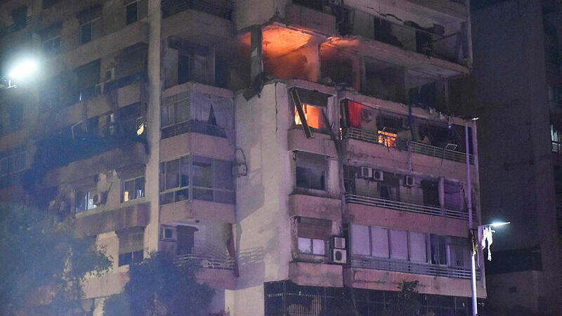 זירת התקיפה בביירות