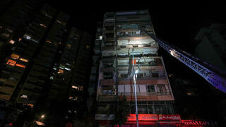 זירת התקיפה בביירות