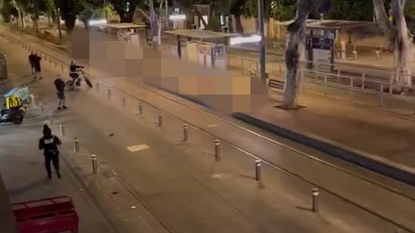 זירת אירוע הירי בשדרות ירושלים ביפו