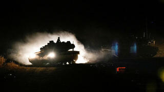 טנק צה"ל בגבול לבנון