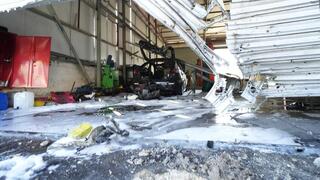 שריפה במוסך בקריית שמונה בעקבות נפילה