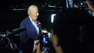 U. S. President Joe Biden talks to reporters on Thursday 